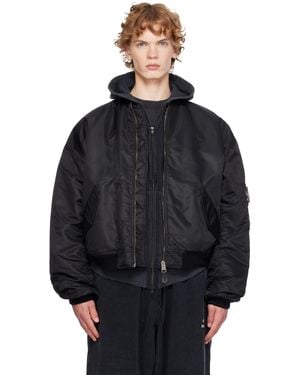Balenciaga Standard Bomber Jacket - Black
