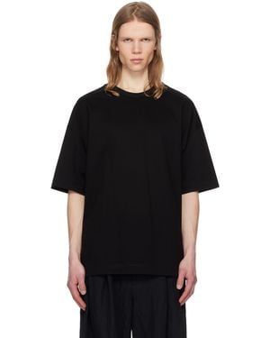 Juun.J 'Language' Graphic Semi-Over Fit T-Shirt - Black