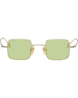 Gucci Lettering Light Banana Sunglasses - Black