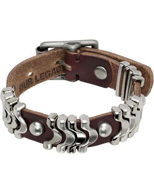Our Legacy Burgundy Wave Bracelet - Metallic