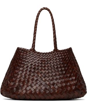 Dragon Diffusion ブラウン ビッグ Santa Croce トートバッグ