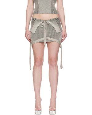 【関税込み】KNWLS グレー Veil ミニスカート レディース KNWLS ミニスカート | オンラインセールは最大70