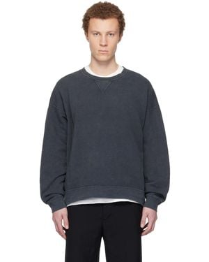 Visvim Jumbo Sb L/S Dmgd Sweatshirt - Black