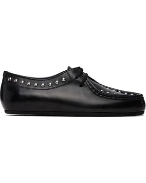 Jil Sander Hood Lace-Up Derbys - Black