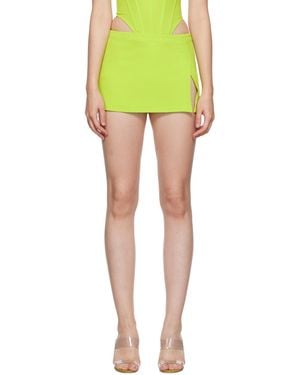 Miaou Micro Short Skirt - Green