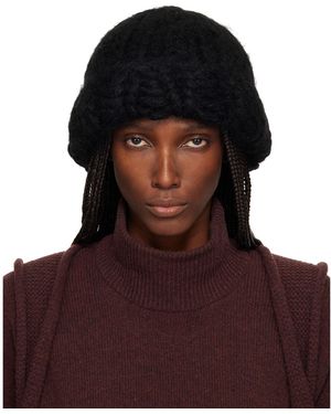 Issey Miyake November Silk Mohair Beanie - Brown