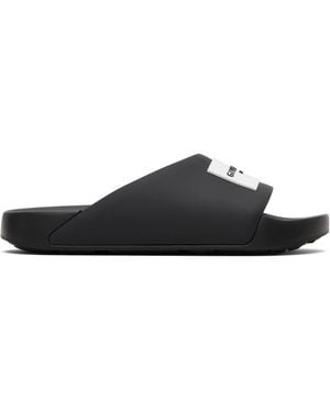 Givenchy Label Slide Sandals - Black