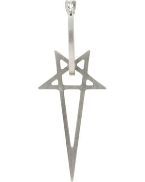 Rick Owens Pentagram Earring - Black
