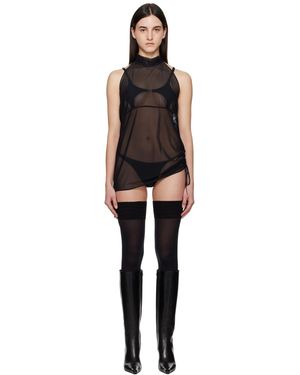 Shadowplay Robe Courte Transparente Lubov Noire