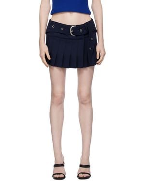 Off-White c/o Virgil Abloh Off- Belted Mini Skirt - Blue