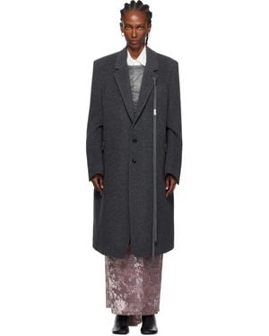 Ann Demeulemeester Viv High Comfort Tailored Coat - Black