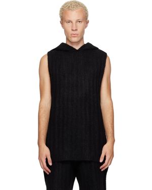 Rick Owens Tower Hooded Tank Top - Black