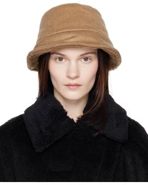 【送料&関税込】Max Mara Loretta Cotton Bucket Hat With Allo Max Mara Cotton Loretta Bucket Hat in Natural | Lyst