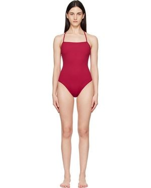 Loulou de Saison Itak Lds Criss-crossing Straps Swimsuit - Red