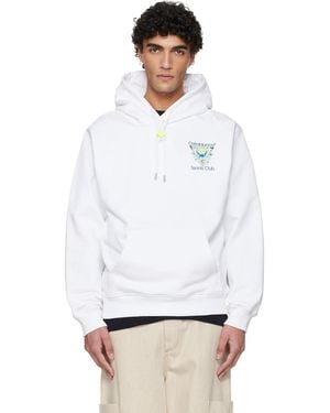 CASABLANCA 'Tennis Club' Icon Hoodie - White