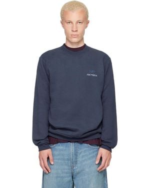 Arc'teryx Emblem Fleece Crew Neck Sweatshirt - Blue