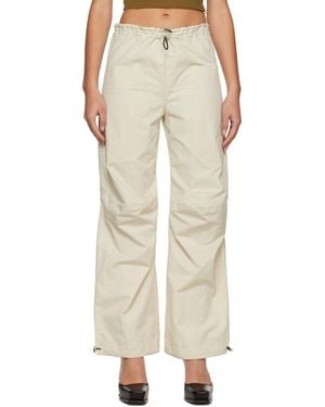 Yuzefi Drawstring Lounge Trousers - Natural