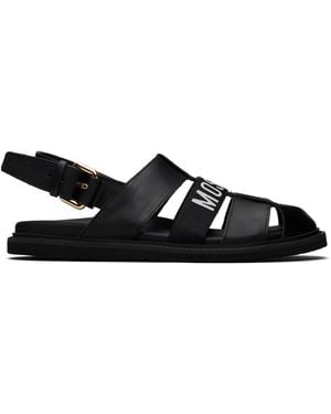 Moschino Calfskin Sandals - Black
