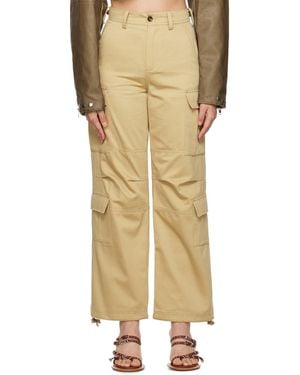 Kijun Flap Pocket Trousers - Natural