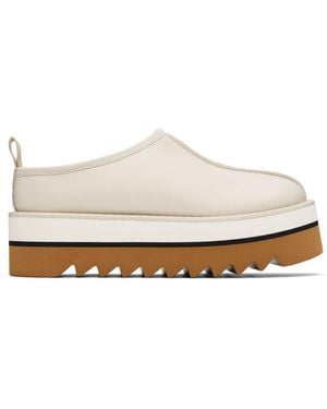 Stella McCartney Chaussures À Enfiler Blanc Cassé À Plateforme - Noir