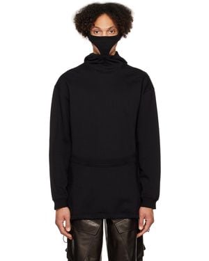 Dion Lee ブラック Interlock Mask フーディ
