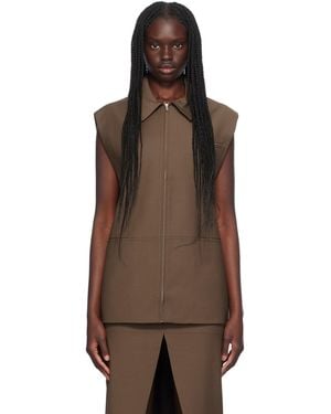 AYA MUSE Castor Vest - Brown