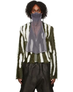 Rick Owens Silk Long Mask - Black