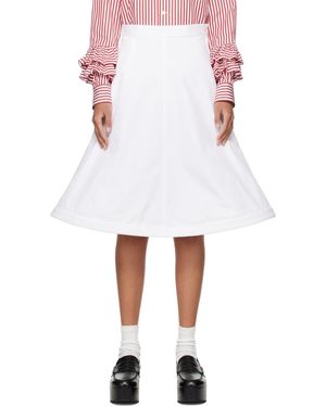Comme des Garçons Wire Midi Skirt - White