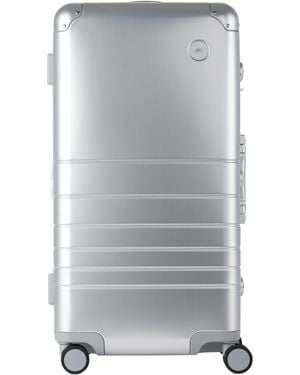 Monos Aluminum Trunk Suitcase - Grey