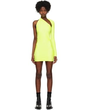 1017 ALYX 9SM Yellow Single Sleeve Minidress