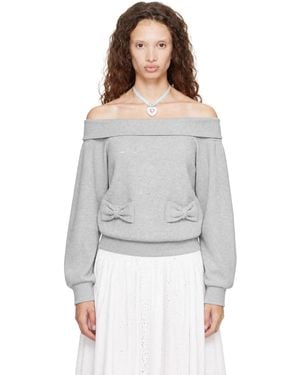 Sandy Liang Neston Sweatshirt - Grey