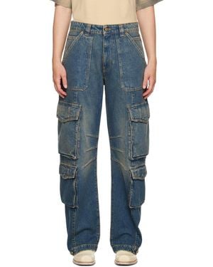 Golden Goose En Goose Distressed Finish Jeans - Blue