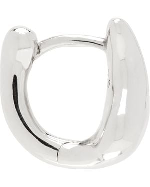 Maria Black Sagene Trail Huggie Single Earring - White