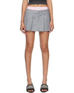 Alexander Wang グレー Pre-styled Boxer スコート - ブルー
