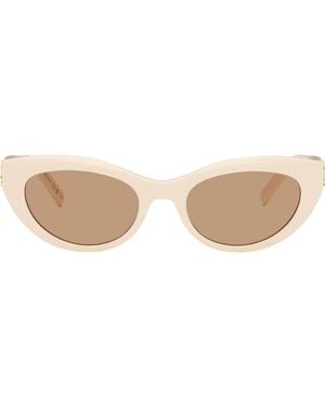 Saint Laurent Off- Sl M115 Sunglasses - Natural
