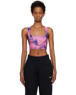 Off-White c/o Virgil Abloh Soutien-Gorge De Sport Rose À Motif Tie-Dye - Noir