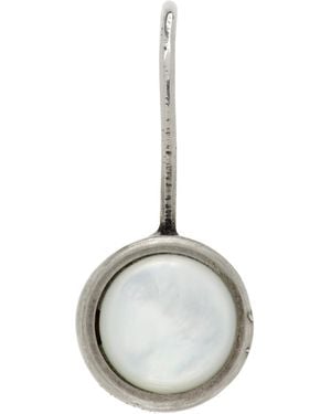 Dries Van Noten Stone Single Earring - White