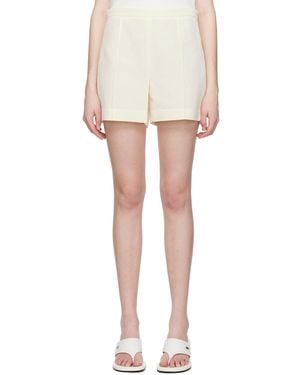 Vince Off-white Tailored Shorts - Black