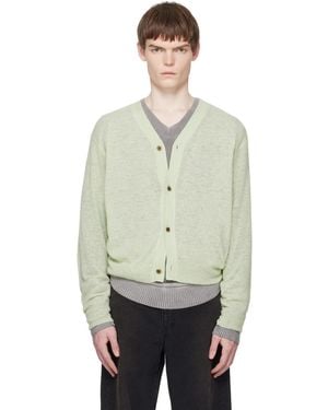 Ssstein Knit V Neck Cardigan - Black