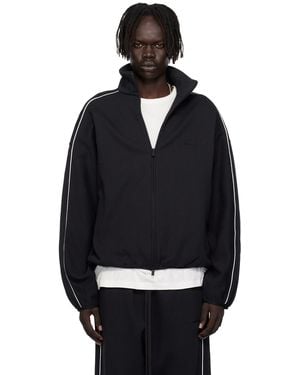Fear Of God Modern Fit Fleece Track Jacket - Black