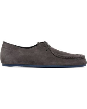 Jil Sander Derbys Hood Gris À Laçage - Noir