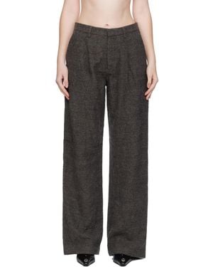 R13 Wide Leg Pants - Black