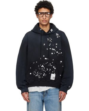 Maison Mihara Yasuhiro Embellished Hoodie - Blue