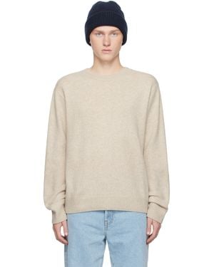 The Elder Statesman Simple Crew Sweater - White