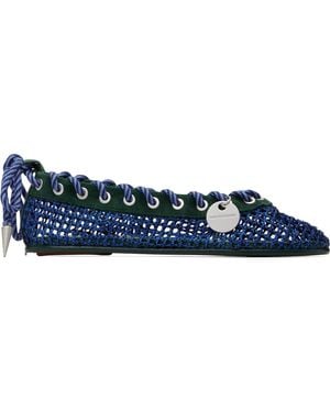Kiko Kostadinov Reticella Ballerina Flats - Black