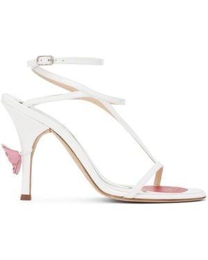 Magda Butrym ホワイト Strappy ヒールサンダル