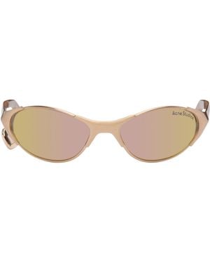 Acne Studios Rose Metal Frame Charm Sunglasses - Black