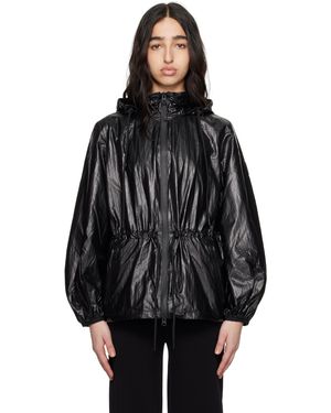 Mackage Imperméable Isha Noir À Manches Bouffantes
