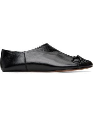 Abra Babouch Ballerina Flats - Black