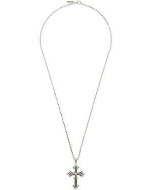 Emanuele Bicocchi Avelli Cross Necklace - Metallic